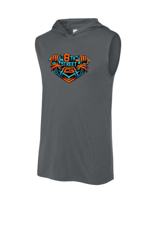 8th St Gym - Sleeveless Hoodie Tee