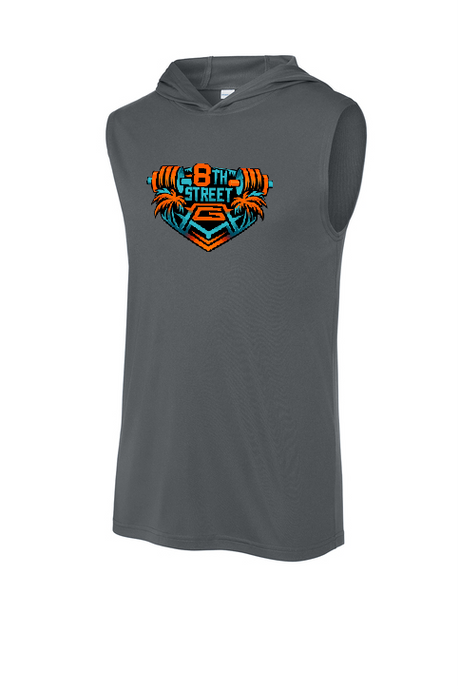 8th St Gym - Sleeveless Hoodie Tee