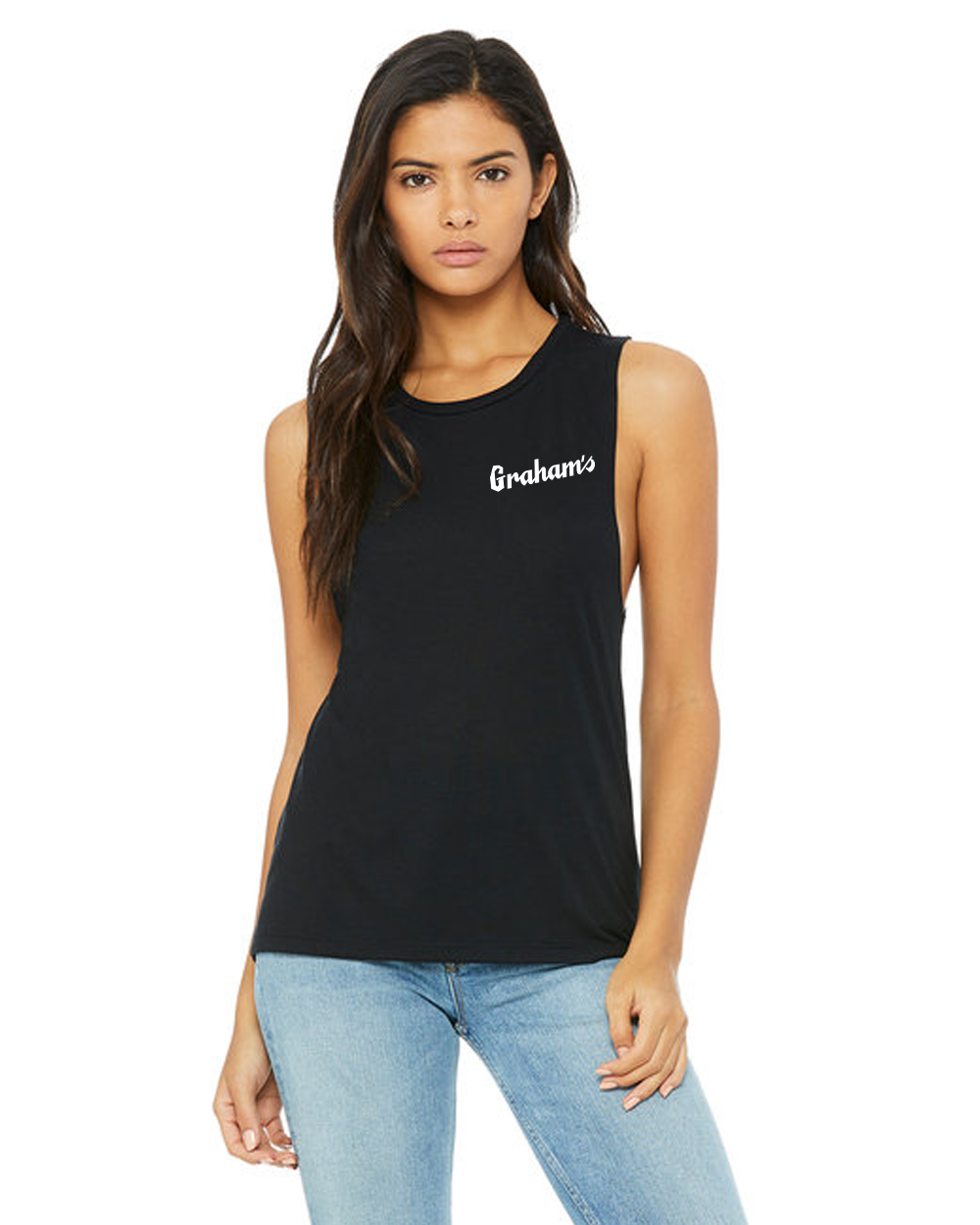 Ladies Astronaut Flowy Muscle Tank