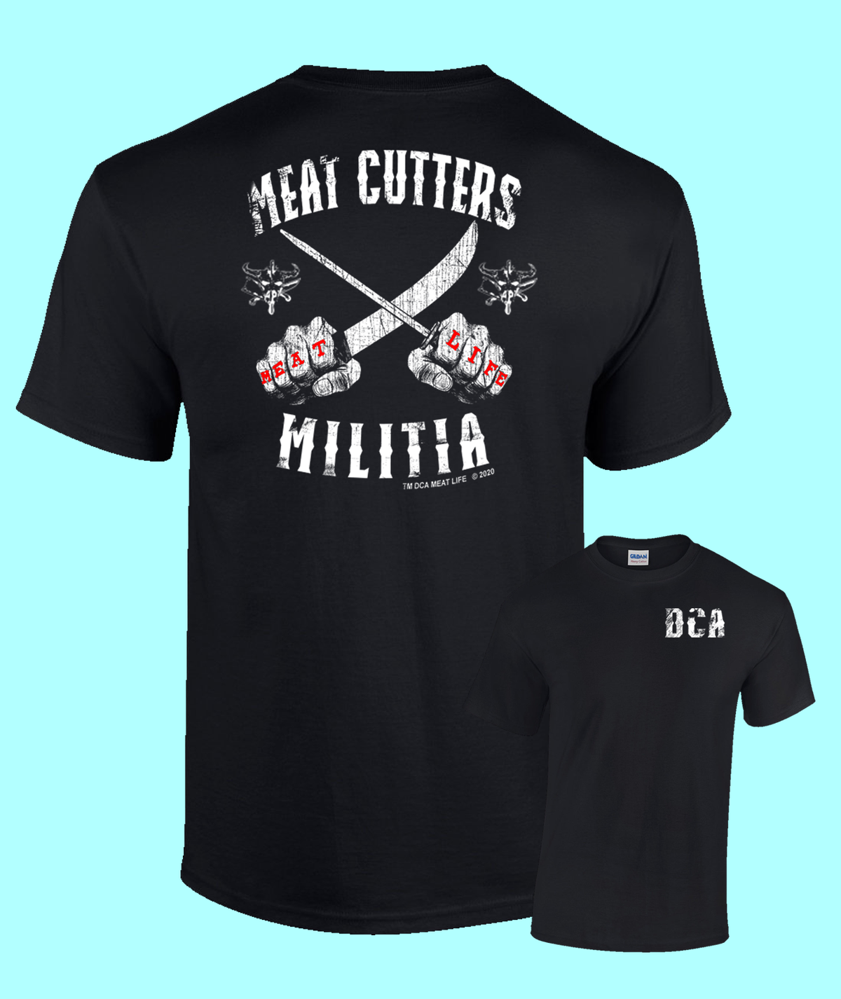 DCA Meat Cutter Militia Tshirt