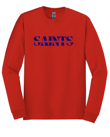 SAINTS Cutout Long Sleeve Tee