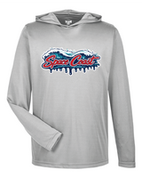 Wave Logo Tee — Long Sleeve DRI-Fit Hoodie