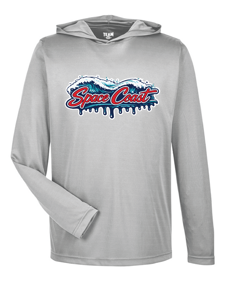 Wave Logo Tee — Long Sleeve DRI-Fit Hoodie