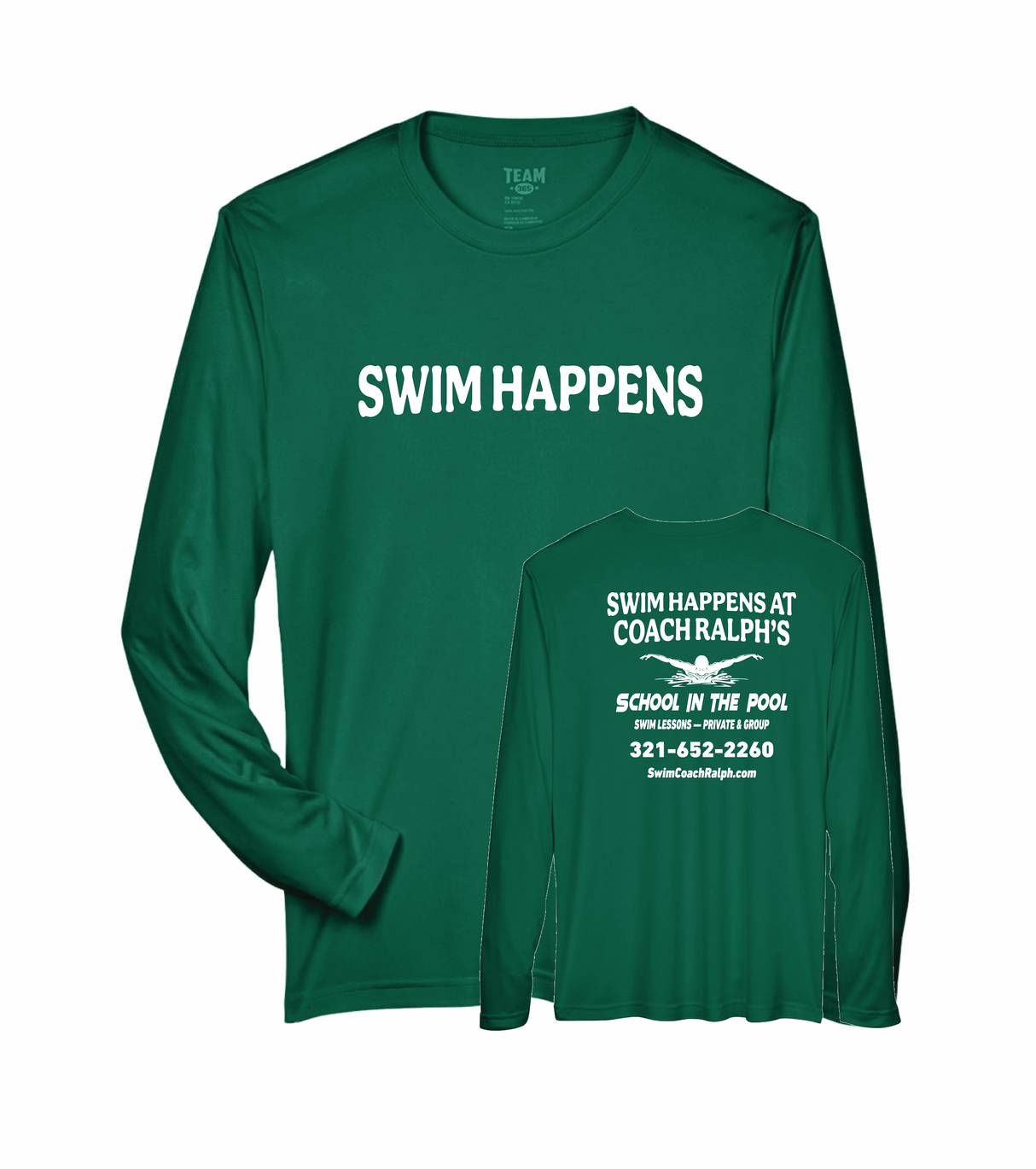 Swim Happens Long Sleeve Tee — ADULT